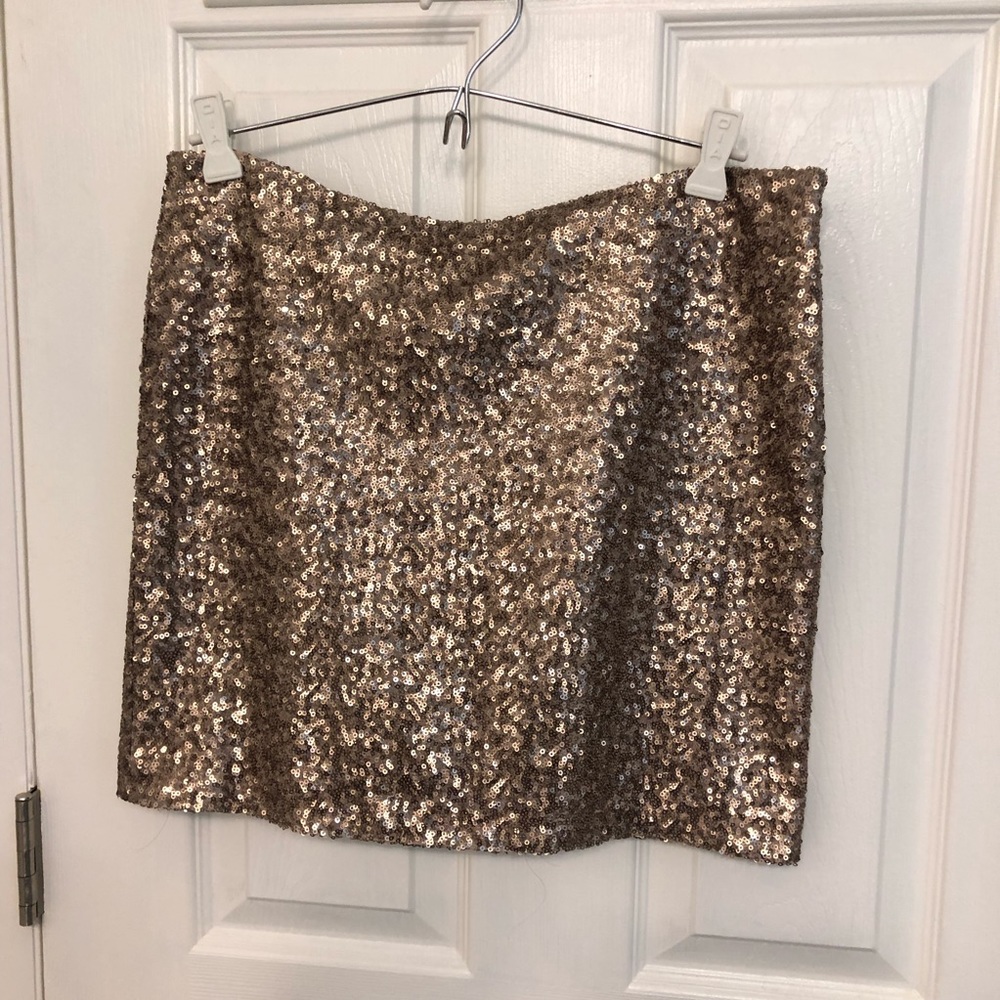 Gold Sequin Skirt Size M